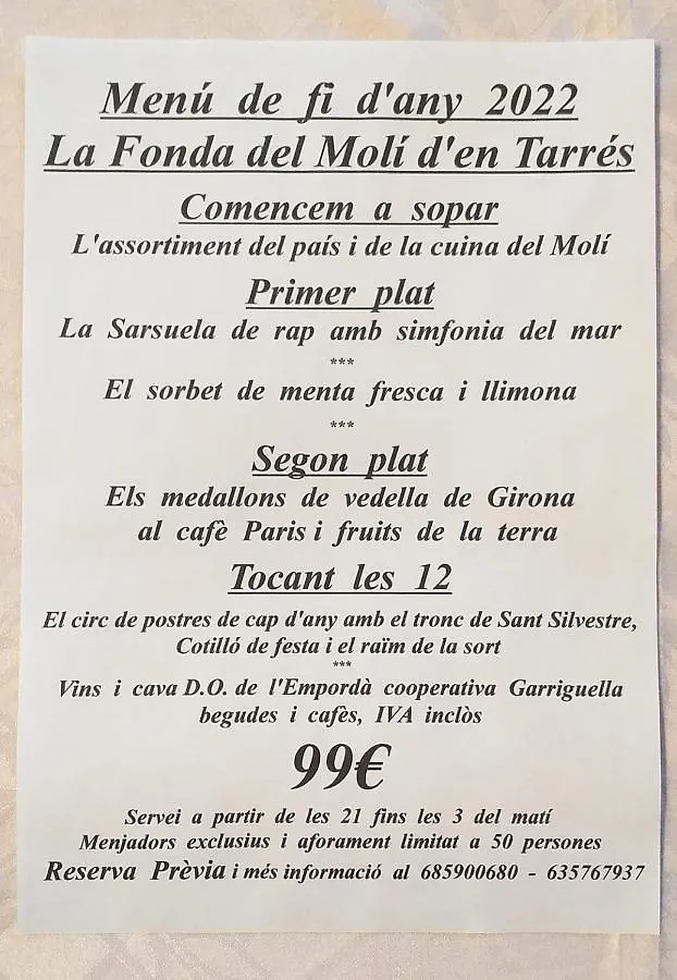 La Fonda Del Moli D'En Tarres Villa Santa Cristina d'Aro 0*,